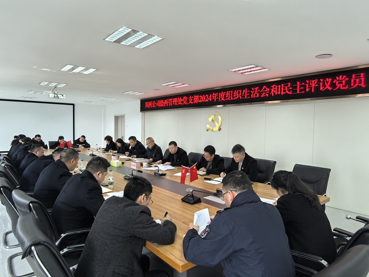 川西公司繞西管理處黨支部開展2024年度組織生活會和民主評議黨員3_副本.jpg