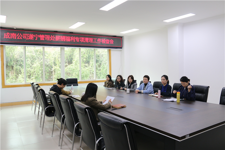 成南公司黨委委員、紀(jì)委書記阿依熱布帶隊赴成南公司各管理處開展薪酬福利專項清理工作.JPG